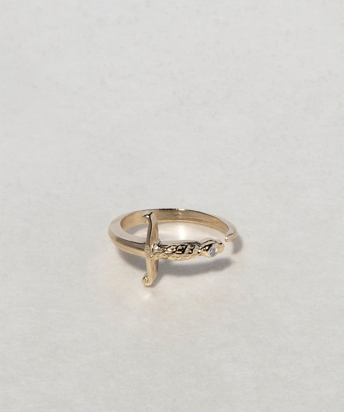 GOLD SWORD RING - Ruby Star