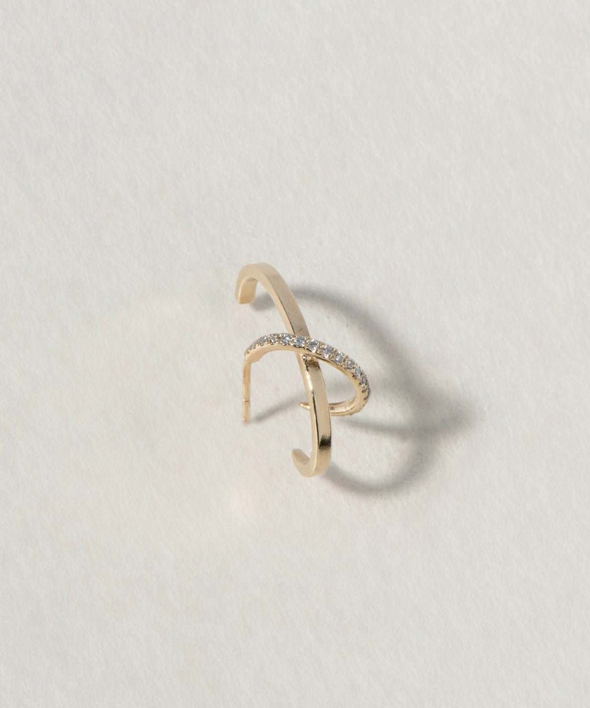 GOLD DUALITY EARRING - Ruby Star