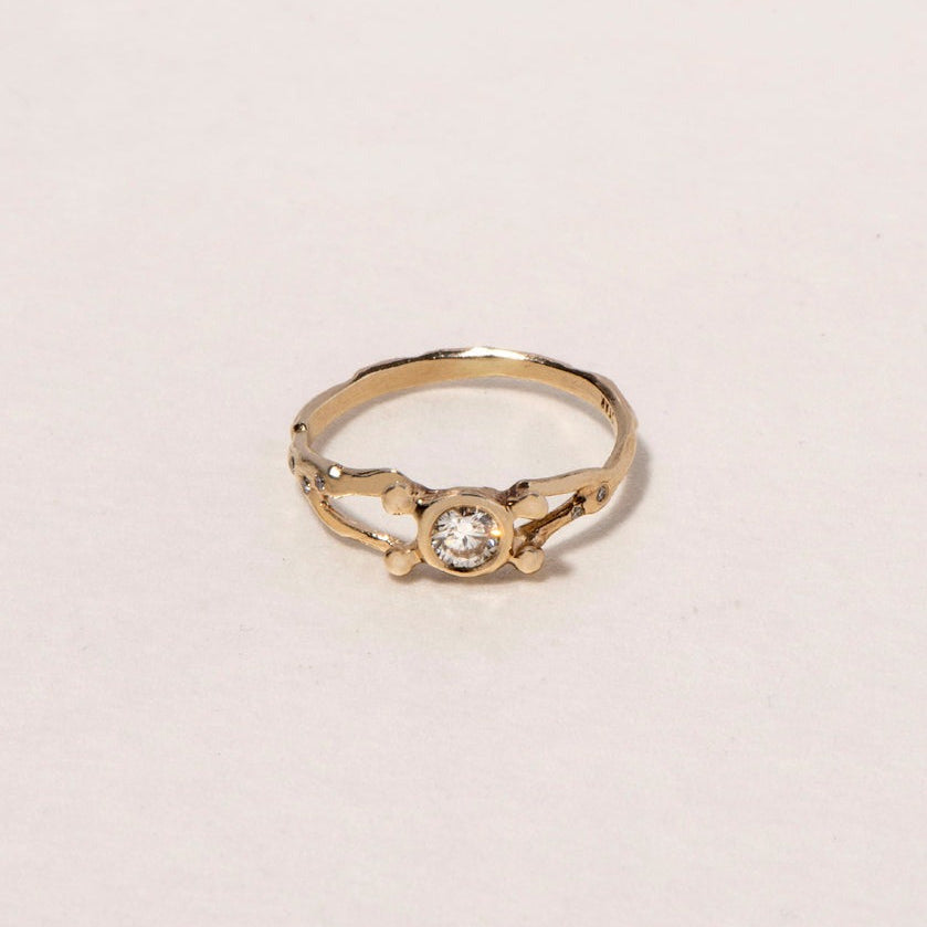 14K GOLD GRACE RING - Ruby Star