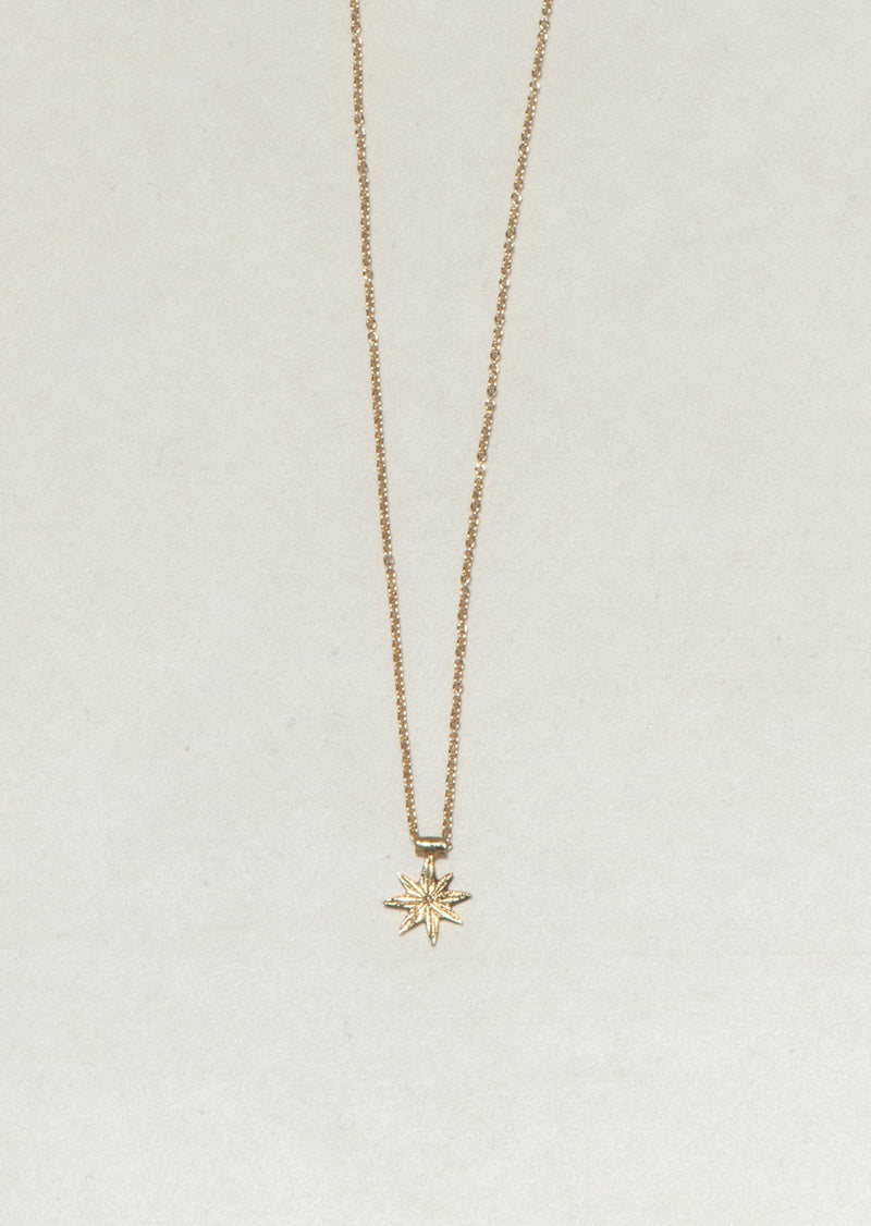 GOLD STAR NECKLACE - Ruby Star