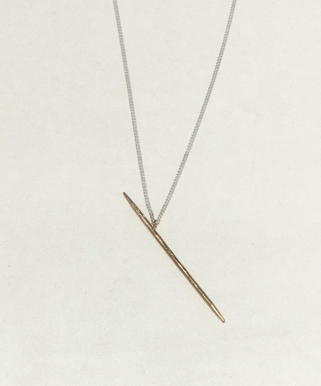 GOLD TOOTHPICK NECKLACE - Ruby Star
