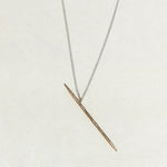 GOLD TOOTHPICK NECKLACE - Ruby Star