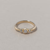 GOLD TRILOGY RING - Ruby Star