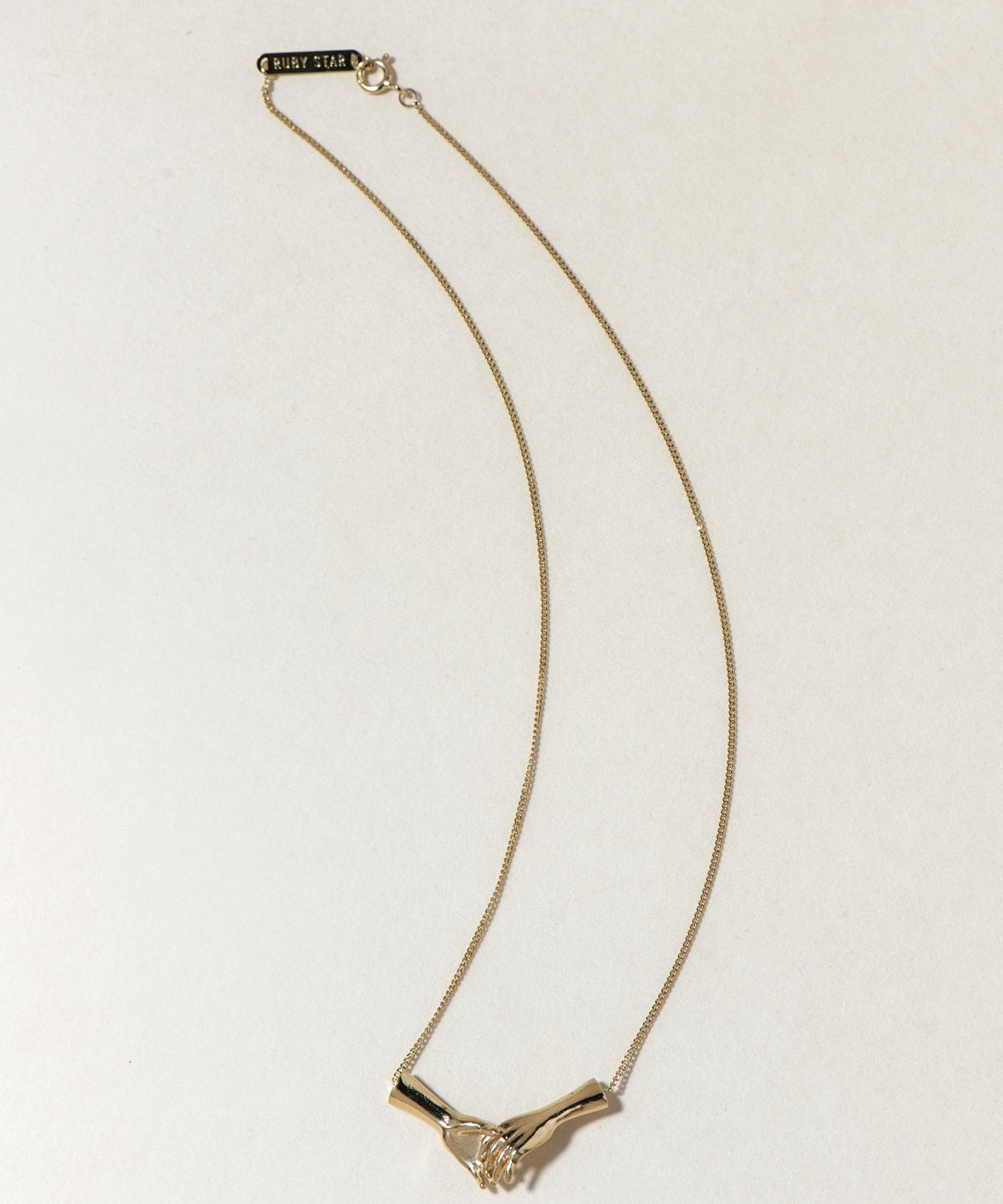 HAND IN HAND NECKLACE - Ruby Star