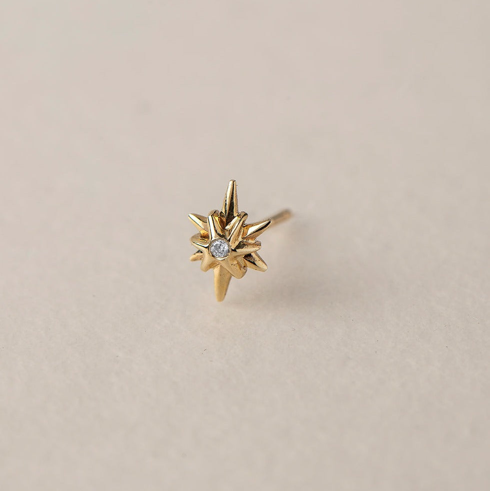 SEO TITLE

Mini Star Stud – 14K Gold North Star Earring | Ruby Star Studio

META TITLE

Mini Star Stud | 14K Gold Guiding Star Earring | Ruby Star Studio

META DESCRIPTION

A miniature North Star stud handcrafted in 14K gold. A symbol of direction, purpose and guidance. Fine jewelry by Ruby Star Studio.

MINI STAR STUD

A guiding light for your journey.

The Mini Star Stud is handcrafted in solid 14K gold and inspired by the North Star — the celestial landmark that has guided travelers, dreamers and explore