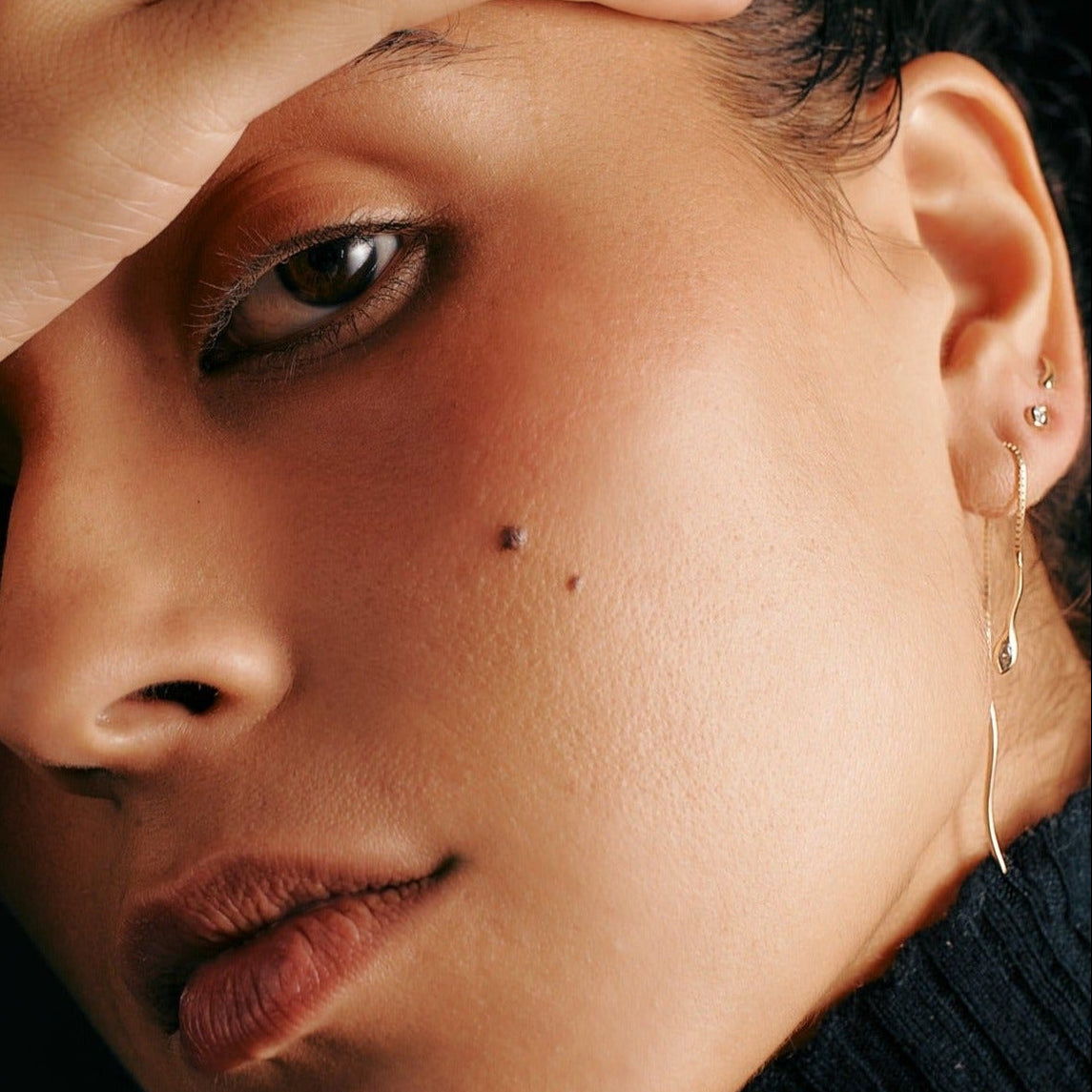 Gold Mamba EARRING - Ruby Star