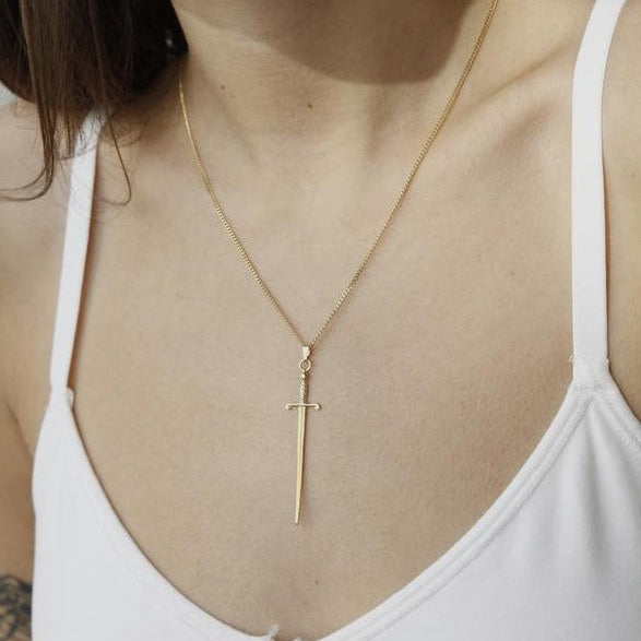 SWORD NECKLACE - Ruby Star